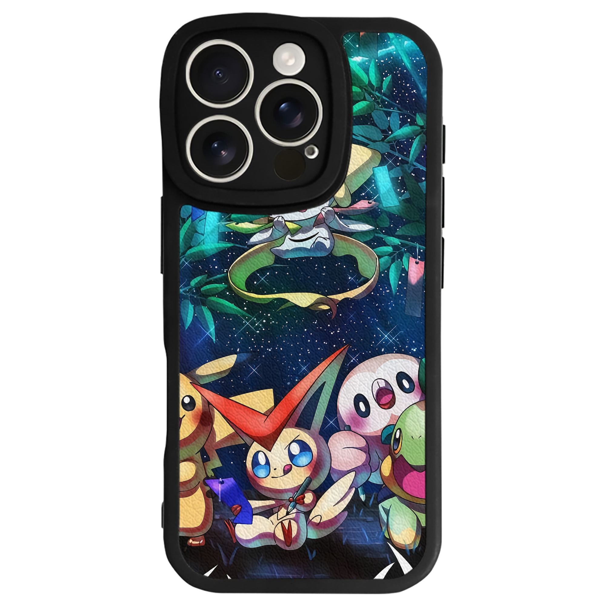 （画像用） ポケットモンスター Pokémon 【iPhone 16シリーズ対応】シリコンスマホケース（レザー調） 材質：シリコン